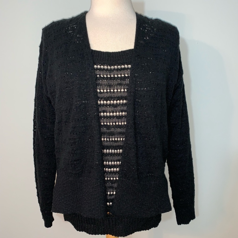 🍁LOFT Black sweater set, long sleeves